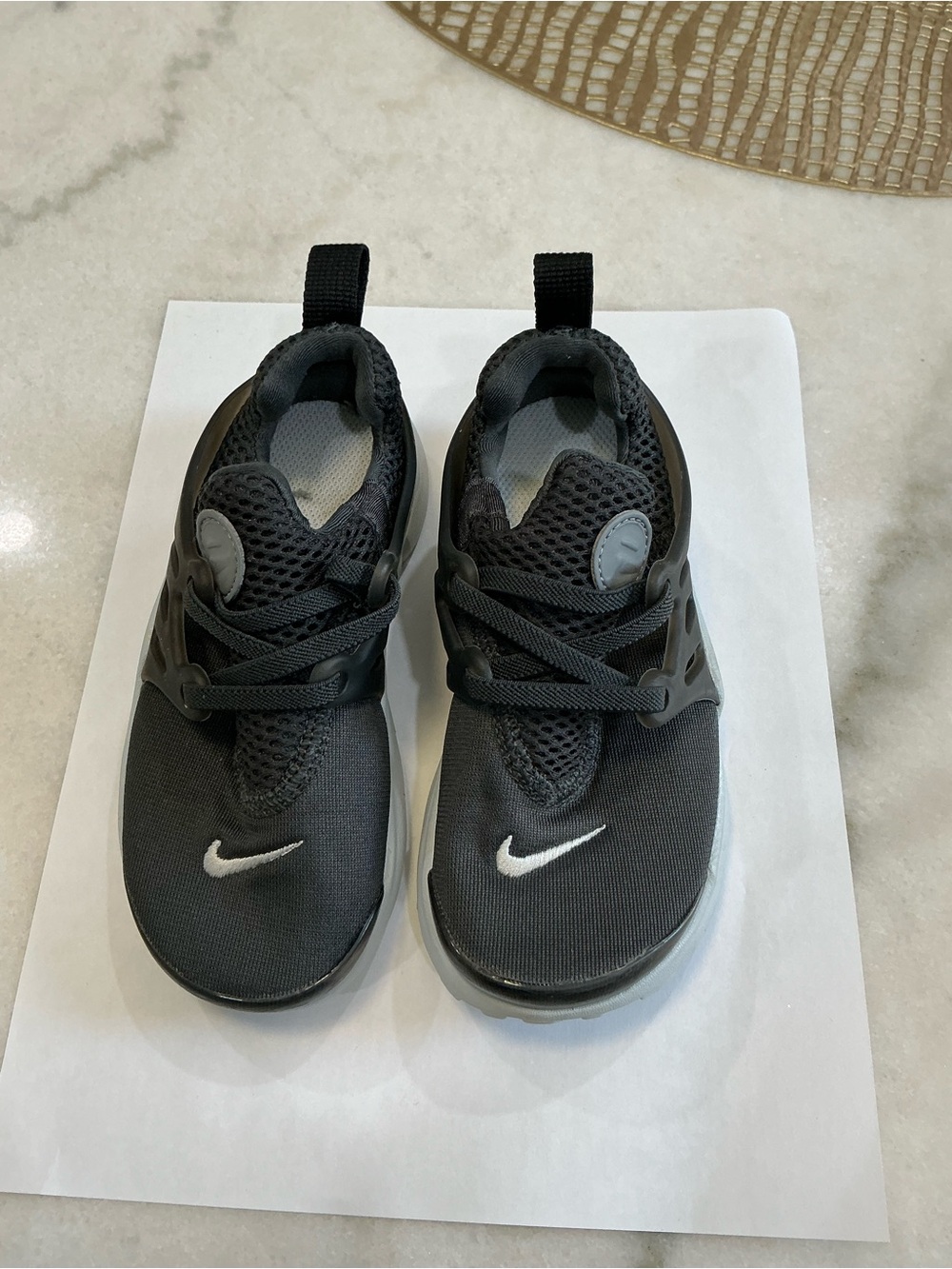 Toddler Size 10C Nike Presto Black and Gray Slip-On Athletic Sneakers